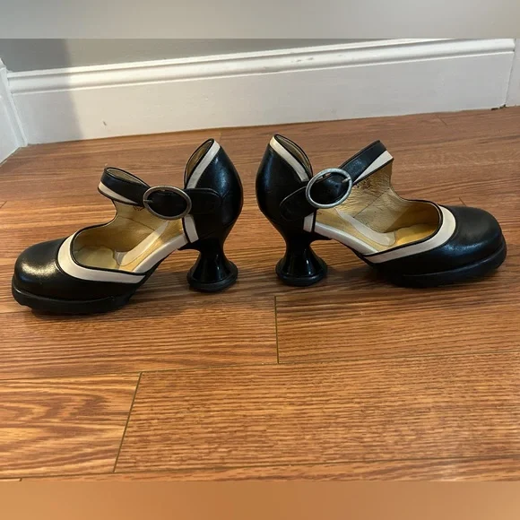 Like New Fluevog Black and White Heels - Picture 10 of 16